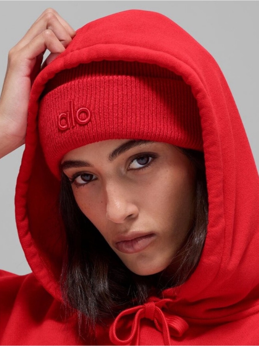 ALO Yoga Notable Beanie Bright Red O/S NWOT